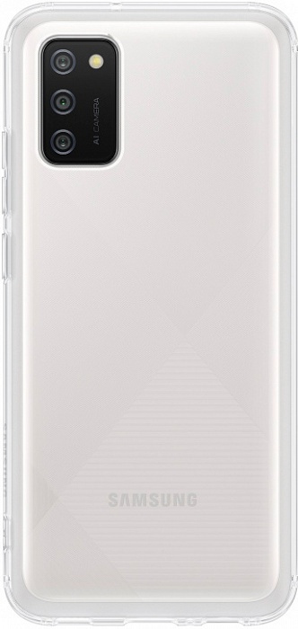 Чехол-накладка Soft Clear Cover для Samsung A02s (прозрачный)